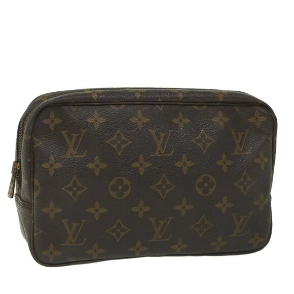 LOUIS VUITTON Monogram Trousse Toilette 23 Clutch Bag M47524 LV Auth am5131 - Picture 1 of 16